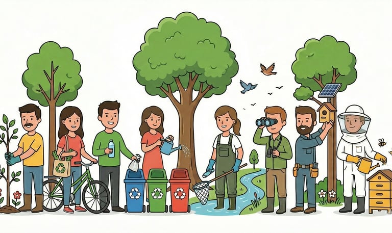 Des personnages représentant la vie quotidienne de Chasné