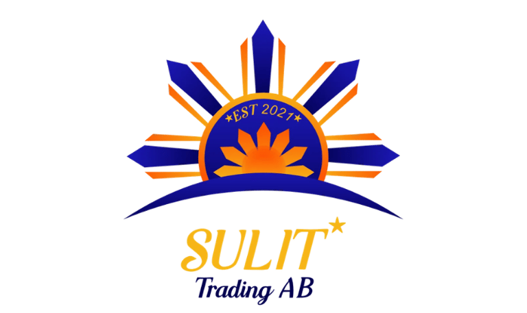 Sulit Trading AB logo featuring a blue and orange sunburst design with Est 2021 text on a black background.
