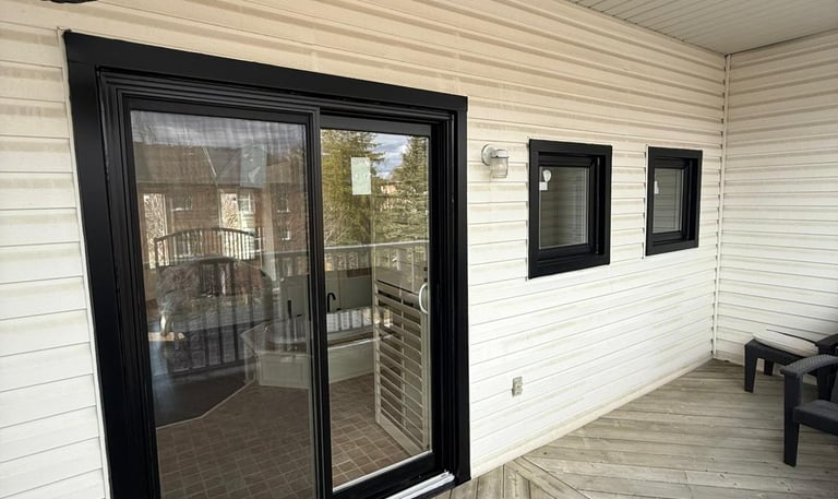 Window and door installation on a residential home in Aurora, Ontario