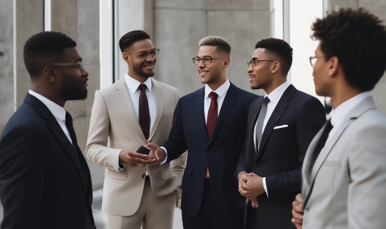 A professional meeting with a small business owner, discussing financial documents in a cozy office.