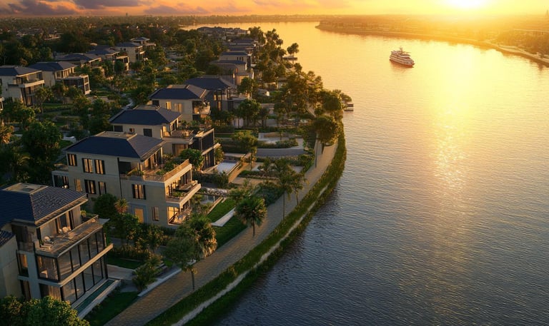 New Zayed waterfront city by the Nile – Jirian Egypt
