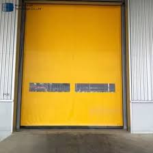 pvcfab yellow speed door repair