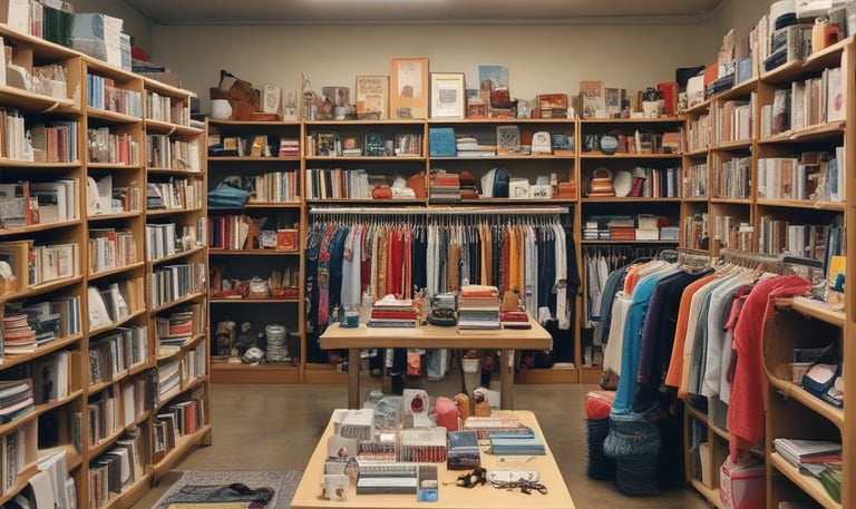 A vibrant community gathering showcasing local artisans and farmers.