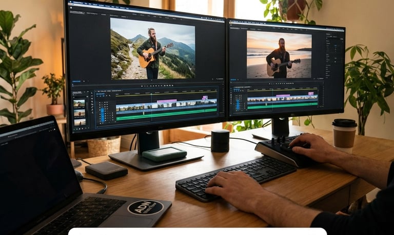 montage vidéo pour un chanteur ( artiste)