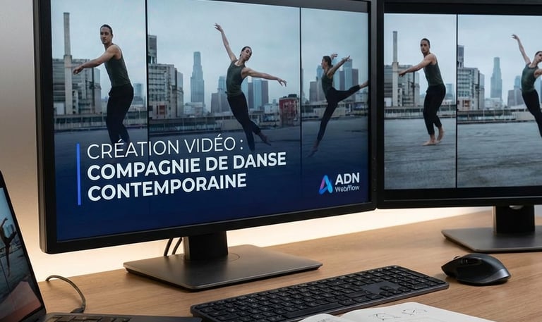 montage vidéo pour une compagnie de danse