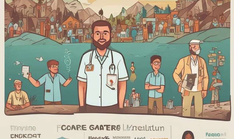 Icon depicting community health and hygiene initiatives.