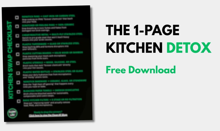 kitchen detox checklist 10 non-toxic kitchen swaps