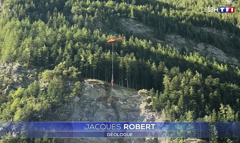 CJR AUDITS interview de Jacques ROBERT en tant qu'expert géologue au JT de TF1 à 13 h