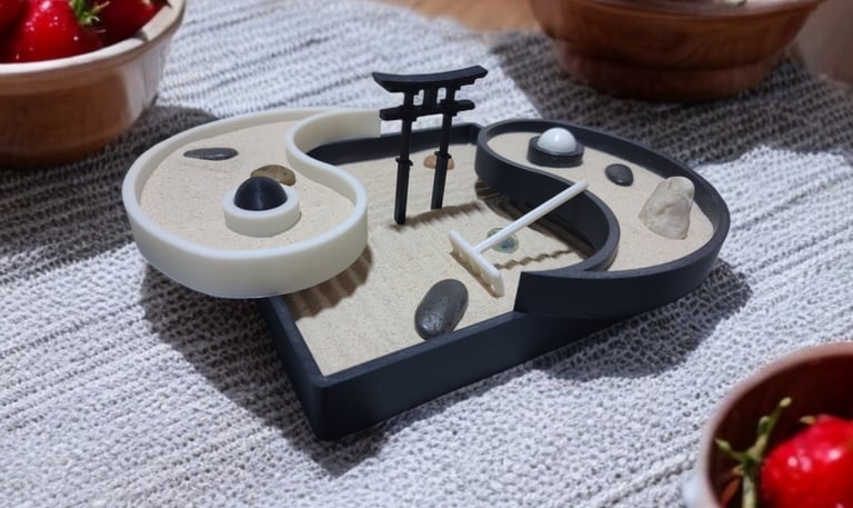 Jardín Zen estilo Ying-Yang