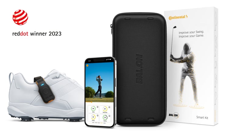 The Continental BAL.ON Smart Kit tracks weight distribution in your swing, offering real-time feedback to improve stability