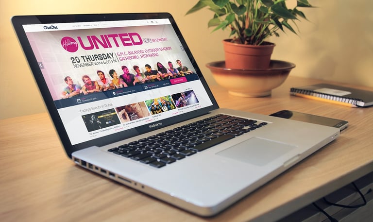 Event booking website