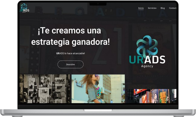a laptop screen shot of a website page with a website pager