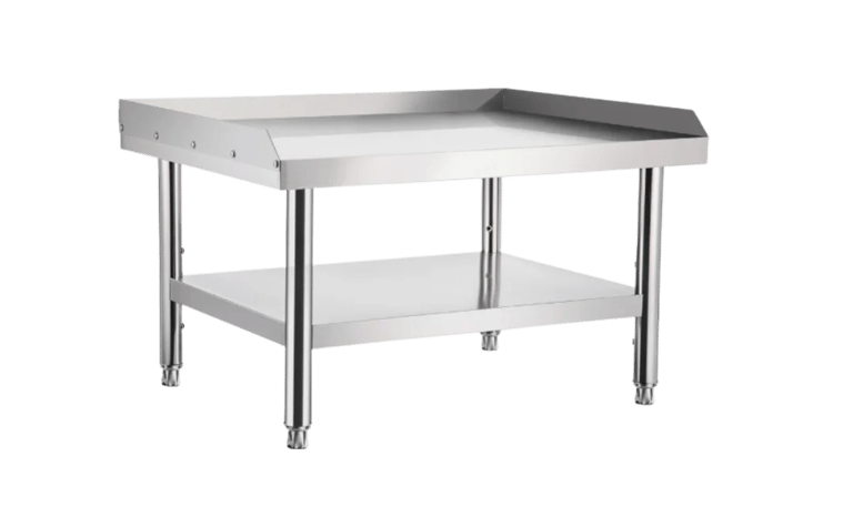 stainless steel grill stand for commercial kitchen equipment.