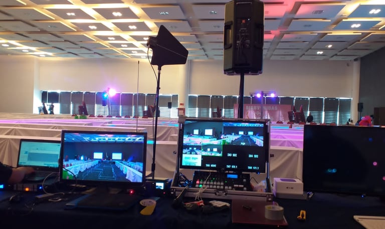 renta de equipo de audio profesional,  circuito cerrado con swicher y pantallas