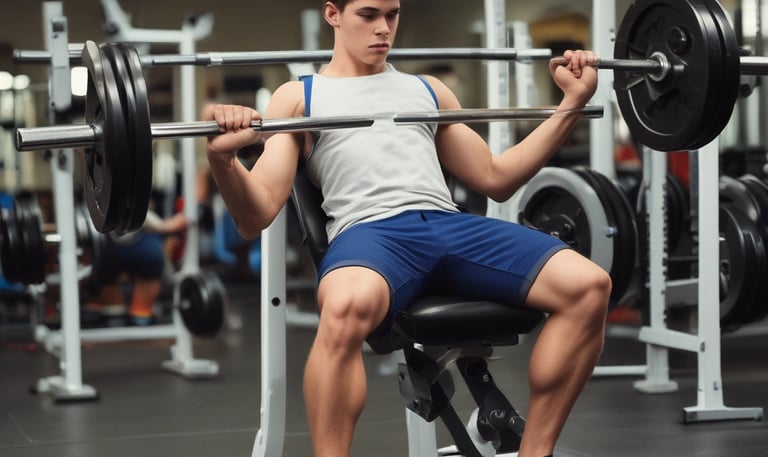 A young girl proudly reaching a climbing wall peak, with peers watching in encouragement.