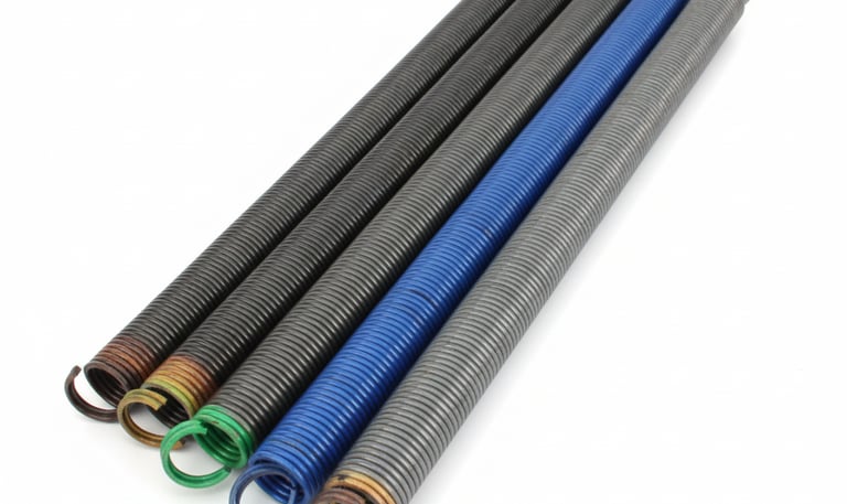 picture of 4 garage tension springs