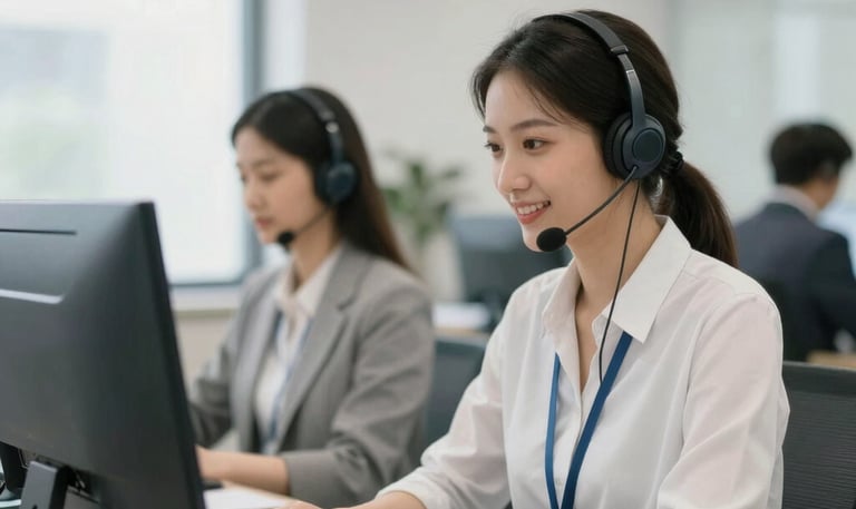 A street under an overpass features a construction site with several workers wearing reflective vests and hard hats. Traffic cones and safety barriers are arranged around the area. A trailer with equipment and materials is parked nearby, and palm trees line the side of the street. In the background, a building under construction and cranes are visible.
