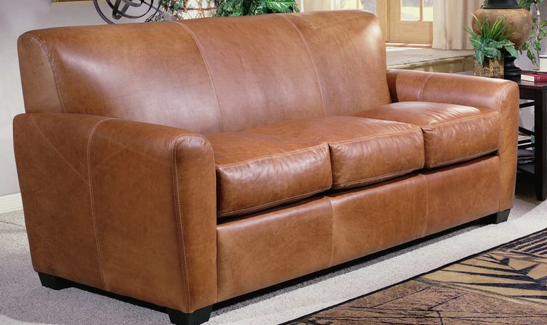 Classic pure leather sofa