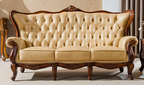 Classic Golden leather sofa