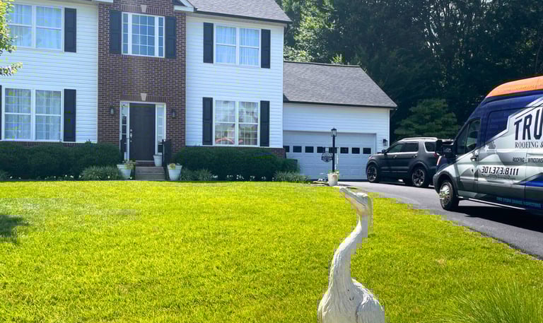 We provided top-quality roofing, siding, and gutter services for this lovely home in Hollywood, MD. 