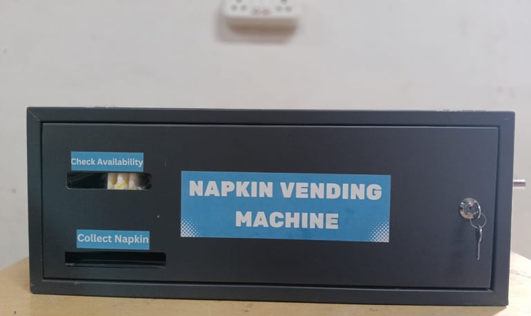 Napkin vending machine