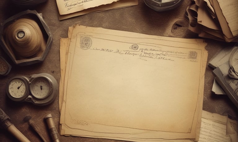 A close-up of hands holding a vintage map alongside colorful quiz cards.