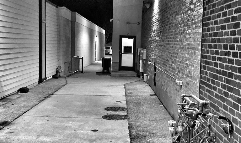 Back Alley in Mc Henry Illinois