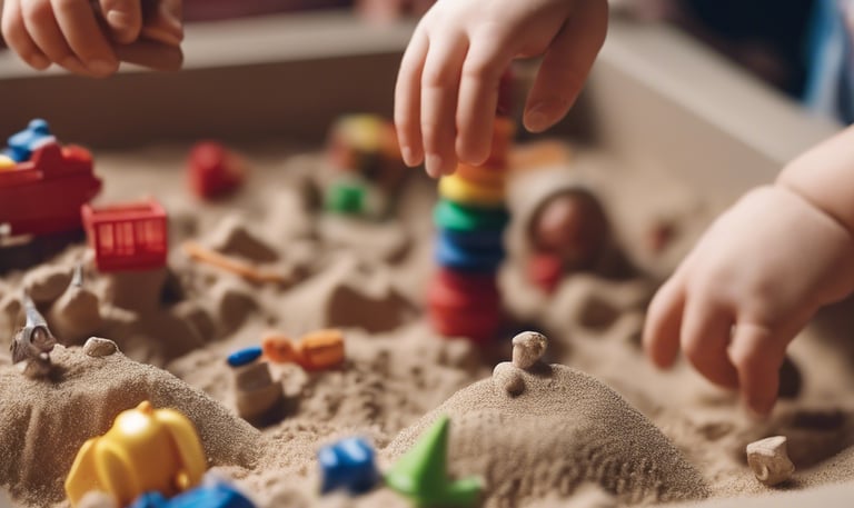 Children playing in sand
