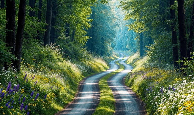 Un chemin dans la forêt