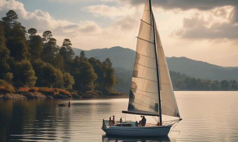 A scenic view of Valle de Bravo showcasing outdoor activities.