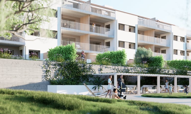 Edifici residencial plurifamiliar a la Costa Brava dissenyat per MATE Studio