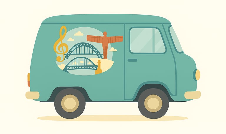 Mobile Music service van to provide music lessons around the north east