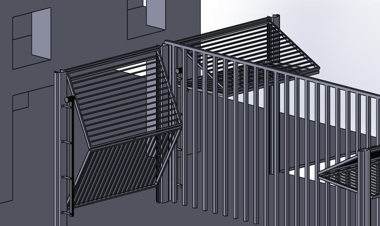 Projeto em cad 3D - clausura predial - Sao Paulo