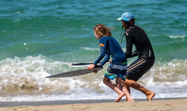 group skimboarding lessons laguna beach