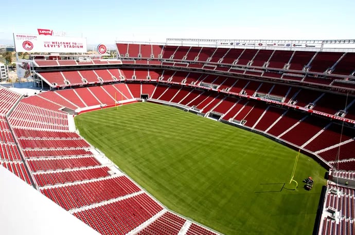 Vista interna do Levi's Stadium
