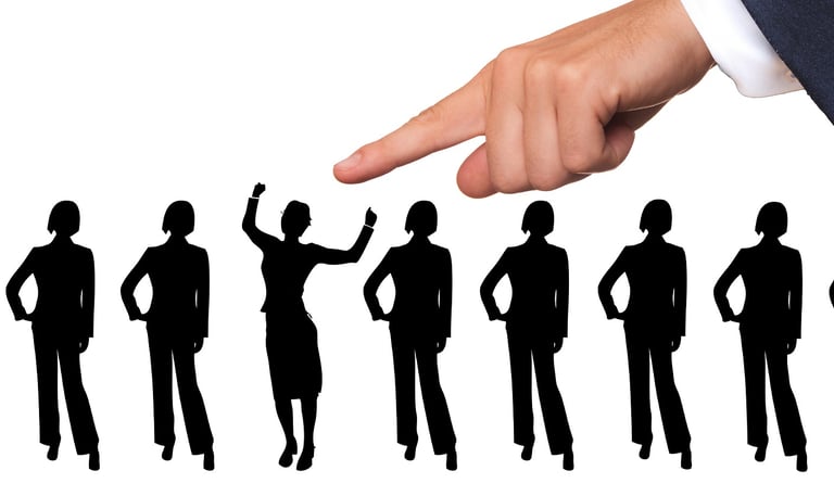 Being chosen in a line up