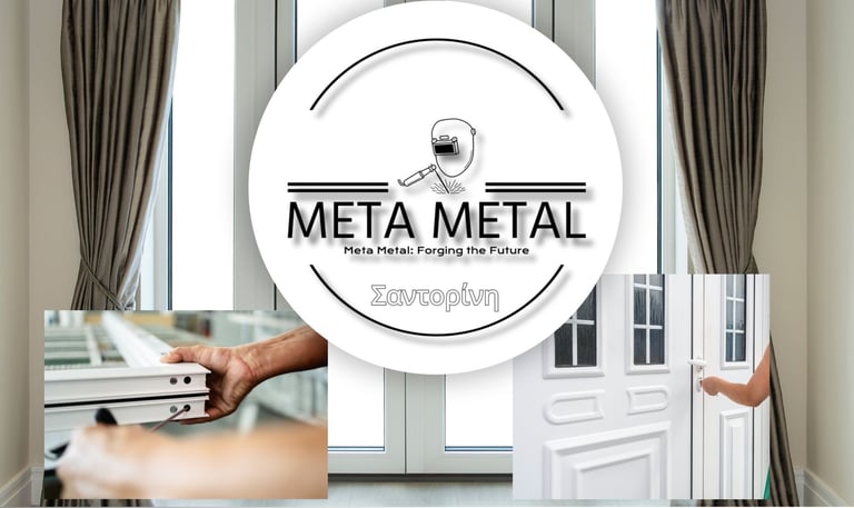 ΠΟΡΤΕΣ ΚΑΙ ΠΑΡΑΘΥΡΑ PVC ΣΑΝΤΟΡΙΝΗ της META METAL