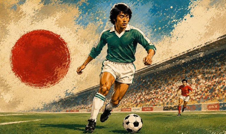 La légende Yasuhiko Okudera : le premier Japonais a avoir joué en tant que footballeur professionnel en Europe.