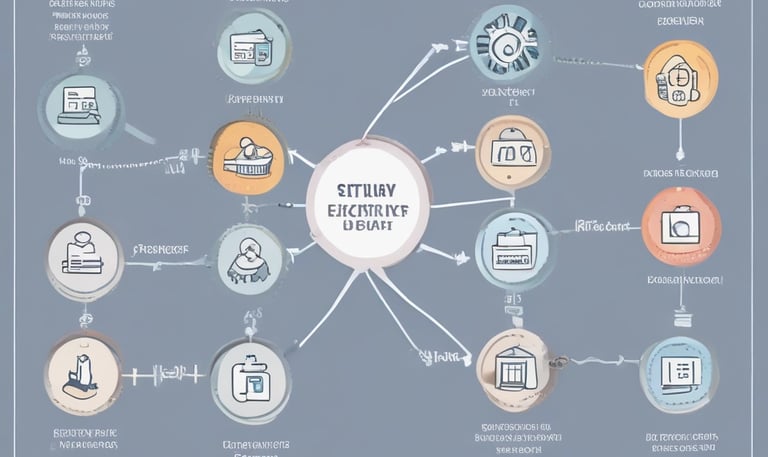 An IT consultant configuring servers in a sleek, modern office environment.
