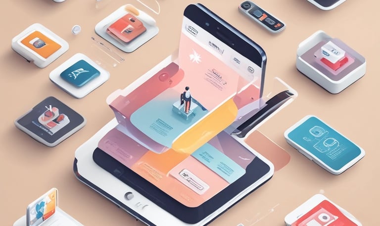 Close-up of a laptop screen showing a sleek, modern website design for a small business.