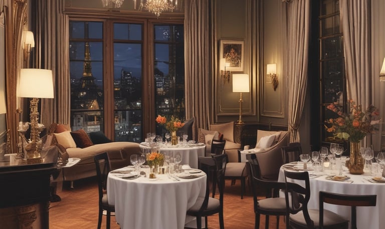 A lively wedding celebration with musicians playing traditional Moroccan and Lebanese instruments.