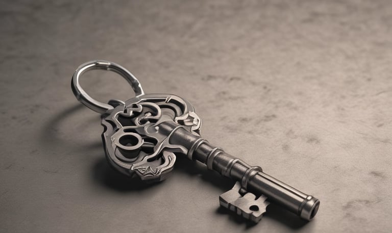 a person holding keys to a house