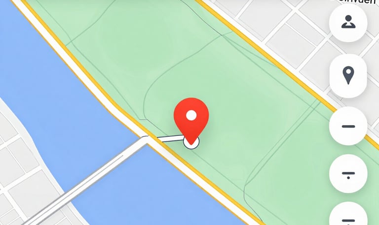 Map of Orange Park with location pins highlighting local businesses optimized for search.