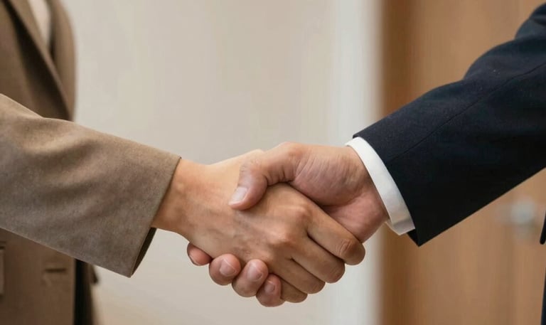 A professional advisor reviewing insurance documents with a client in a bright office.