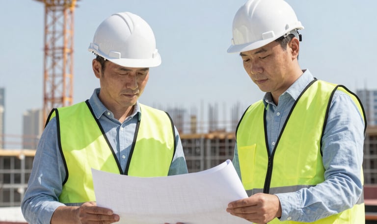 A professional advisor reviewing insurance documents with a client in a bright office.