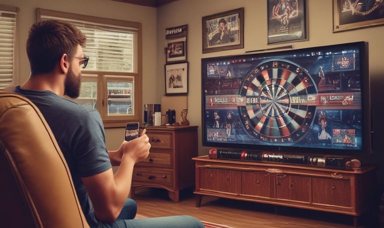 A cozy living room with a family enjoying TV together on a budget package.