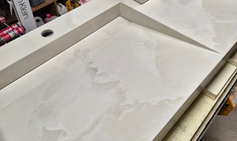 Kriauklė iš kliento plytelių