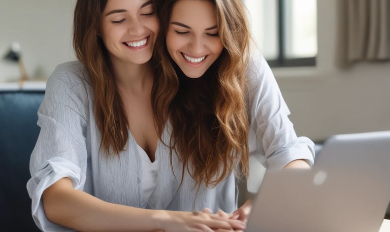 A smiling person receiving a loan approval notification on their smartphone.