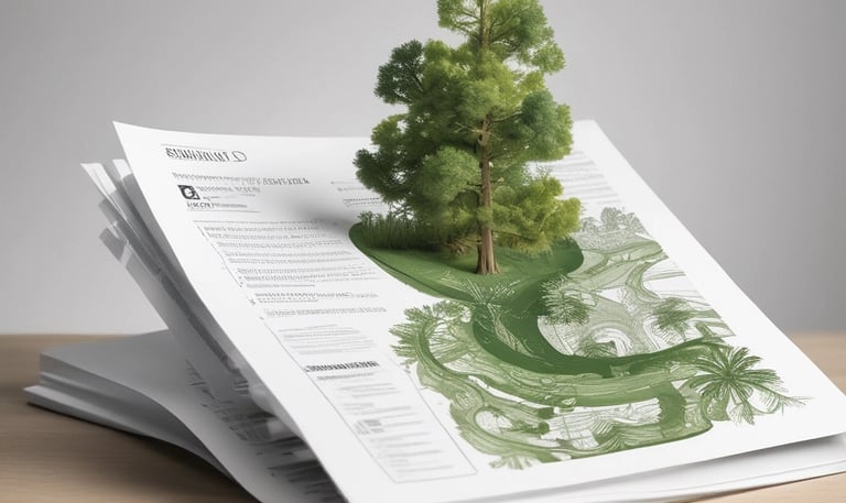 Industrial researchers examining machinery and data reports in a factory setting.