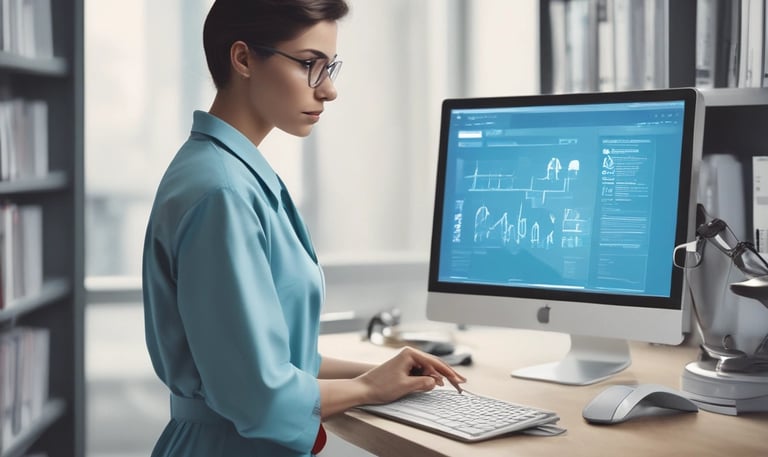 Close-up of hands highlighting and annotating medical coding manuals during a training session.